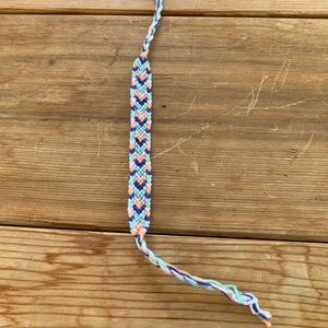 This is a multicolored distorted chevron bracelet!